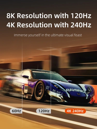 Кабель CABLETIME CD13H (CT-DP16K-AG1) DisplayPort 2.1 16K@60Hz 8K@120Hz 4K@240Hz 80Гбит/с фото 3 Кабель CABLETIME CD13H (CT-DP16K-AG1) DisplayPort 2.1 16K@60Hz 8K@120Hz 4K@240Hz 80Гбит/с фото 3