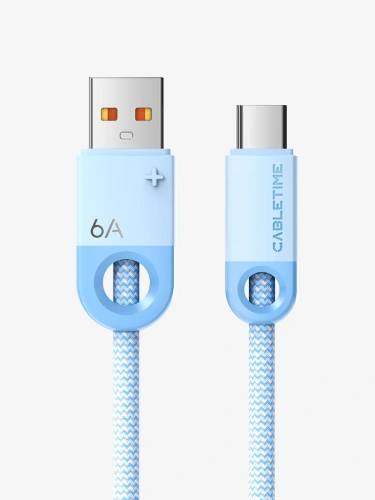 Кабель USB A CABLETIME CAP0L (CT-AMCM6A-PBL2) cиний, для Huawei Mate 60 Honor Honor Кабель USB A CABLETIME CAP0L (CT-AMCM6A-PBL2) cиний, для Huawei Mate 60 Honor Honor