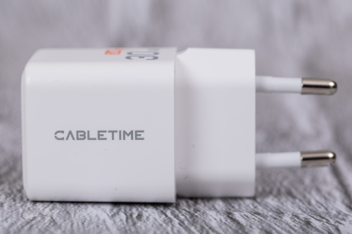 Зарядное устройство CABLETIME GA30W (CT-GAN30-PW) GaN PD3.0 30 Вт, белый фото 4
