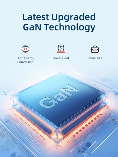 Зарядное устройство CABLETIME G100B (CT-GAN100-PB) GaN PD3.0 3C1A 100 Вт, черный фото 12