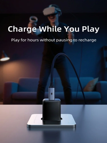 Кабель CABLETIME CA44P (CT-VRP-AG5) для передачи данных USB3.0 VR с PD 36 Вт фото 2