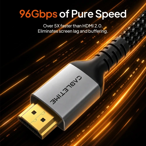 Кабель CABLETIME CH29P (CT-HD4KF-AG5) 5 м, плоский HDMI-4K60Hz фото 4