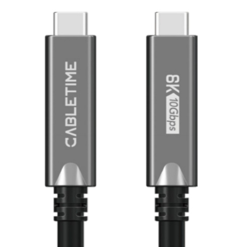 Кабель CABLETIME CUA4P (CT-ACMU4-ZB5) 5 м USB 3.2 Gen2x1 Type C to Type C DP 4-LANE, AOC