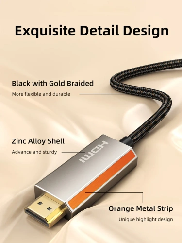 Кабель CABLETIME CD36H (CT-DMHD8K-ZG1) DP-HDMI из цинка 8K/60 Гц фото 7 Кабель CABLETIME CD36H (CT-DMHD8K-ZG1) DP-HDMI из цинка 8K/60 Гц фото 7