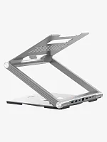 Подставка CABLETIME CS51S (CT-LSH01-AS) для ноутбука с вращением на 360° и концентратором 6-в-1