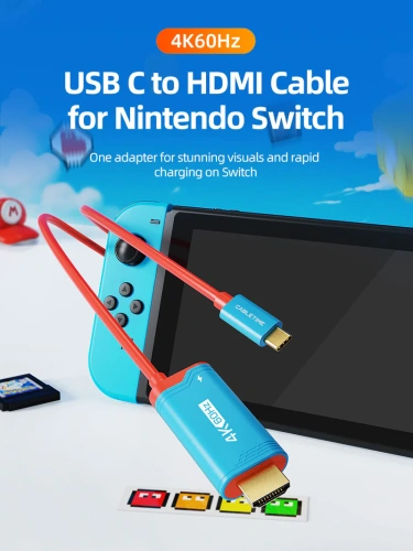 Кабель CABLETIME CC17L (CT-CMHD4P-PW2) белый, 4K60Hz USB C - HDMI/USB C фото 7
