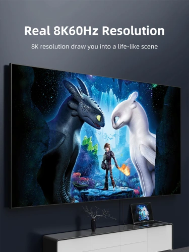 Кабель CABLETIME CC14L (CT-CMHD8K-AG2) USB TYPE C - HDMI 8K/60 Гц фото 2