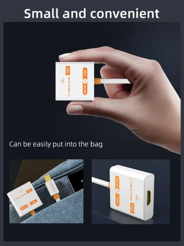 Адаптер CABLETIME CP27B (CT-AV589-02G(4K)-W0.2) Mini DisplayPort - HDMI, 4K/30 Гц, белая ПВХ-оболочка фото 8