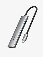 USB концентратор CABLETIME HB01G (CT-HBP1-AG6) 6-в-1 с HDMI, 100W PD для MacBook Pro/Air - Gray