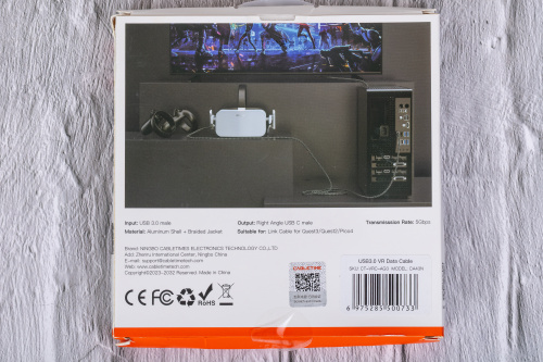 Кабель передачи данных CABLETIME CA43N (CT-VRC-AG3) USB3.0 VR для Oculus Quest 2 фото 6