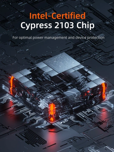 Кабель USB4 CABLETIME CU44E (CT-USB4-ZG0.5) коаксиальный, черный TPE + нейлоновый 40G/240W, АУДИО-ВИДЕО 8K/60HZz фото 5