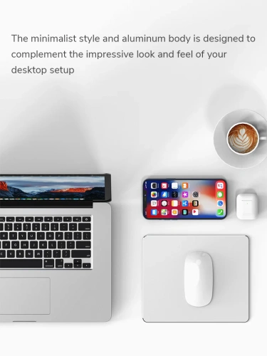 Алюминиевый коврик CABLETIME CS43S (CT-MP24-AS) для мыши 246 мм фото 4