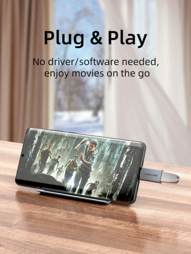 Адаптер CABLETIME CP76G (CT-C160-PU33-CMAF(OTG)-AS) USB-C Male to USB3.0 Female OTG. Алюминий фото 5 Адаптер CABLETIME CP76G (CT-C160-PU33-CMAF(OTG)-AS) USB-C Male to USB3.0 Female OTG. Алюминий фото 5