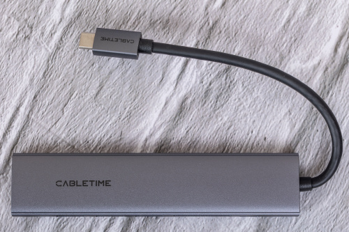 USB концентратор CABLETIME HB02G (CT-HBP2-AG7) ECO 7-в-1, 4K@30Hz, 5Gbps, USB-C HUB - Gray фото 5