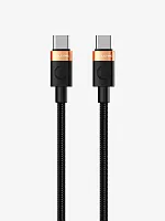 Кабель CABLETIME CUP6H (CT-CM60-AOB1) 1м USB C PD60W алюминий и ПВХ + плетеный