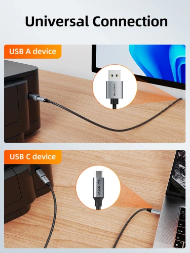 Адаптер CABLETIME CCB2G (CT-CFBM2-AG) USB C для принтера фото 4 Адаптер CABLETIME CCB2G (CT-CFBM2-AG) USB C для принтера фото 4
