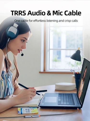 Удлинительный аудиокабель CABLETIME CF19J (CT-AE35M-AG1.5) 1,5 м, стерео 3,5 мм - Black Braided фото 4