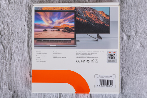 Кабель CABLETIME CH14L (CT-SHD8K-AG2) 8K SLIM HDMI 2.1, позолоченный, 8K/60 Гц, черный фото 12