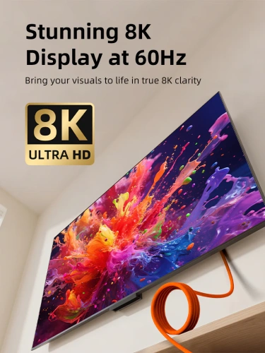 Магнитный кабель CABLETIME CU4WH (CT-CMU4-PW1) 1 м, оранжевый, 40 Гбит/с и 8K@60Hz vide, 240 Вт, для быстрого заряда смартфонов и ноутбуков фото 5