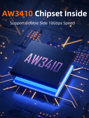 Адаптер CABLETIME CP80G (CT-AMCF10-AG) 10 Гбит/с USB3.2 A Male to USB -C Female OTG алюминий фото 4 Адаптер CABLETIME CP80G (CT-AMCF10-AG) 10 Гбит/с USB3.2 A Male to USB -C Female OTG алюминий фото 4