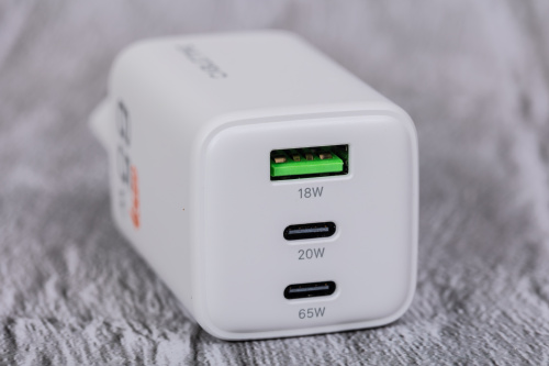 Зарядное устройство CABLETIME GA65W (CT-GAN65-PW) GaN PD3.0 2C1A 65 Вт, белый фото 5