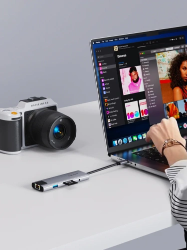 USB концентратор CABLETIME HB03G (CT-HBP3-AG9) 9-в-1 USB-C HUB с 4K60Гц HDMI, Ethernet, Audio Jack и зарядкой  - Gray фото 2