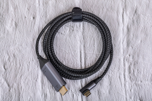 Кабель CABLETIME CC11K (CT-C160-PU31-CMRHD1-S1.8) USB TYPE C - HDMI 90° 4K/60 Гц фото 2