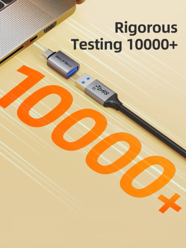 Адаптер CABLETIME CP81G (CT-CMAF10-AG) 10 Гбит/с USB3.2 USB-C Male to USB -A Female OTG алюминий фото 6