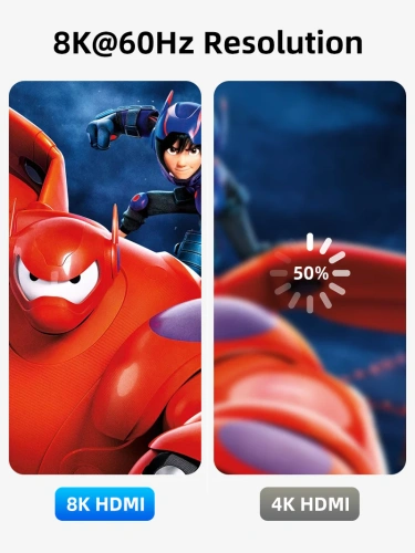 Кабель CABLETIME CH12P (CT-HM8K-PB5) HDMI 2.1 8K PVC 28AWG, позолоченный, 8K/60 Гц, черный из ПВХ фото 2