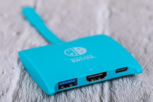 Док-станция Switch CB40U (CT-SHUB31-PBU) для Nintendo Switch OLED 3 в 1 USB C HUB Blue фото 15