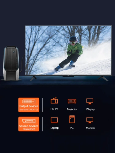 Кабель CABLETIME CD34E (CT-AV585-03G-B1) Cabletime Displayport - DVI, DP - DVI, 1920X1200 и 1080p, черный фото 6