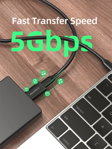 Адаптер CABLETIME CP73B (CT-OTG-AMCF-ABL) USB3.0 A Male to USB -C Female OTG С петлей для шнурка. Алюминий фото 3 Адаптер CABLETIME CP73B (CT-OTG-AMCF-ABL) USB3.0 A Male to USB -C Female OTG С петлей для шнурка. Алюминий фото 3