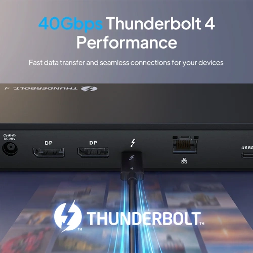 Док-станция CABLETIME TB41B (CT-TB411-AB) 11-в-1 Thunderbolt 4 - Grey фото 3 Док-станция CABLETIME TB41B (CT-TB411-AB) 11-в-1 Thunderbolt 4 - Grey фото 3