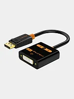 Кабель-адаптер CABLETIME CP24B (CT-AV586-02G-B0.2) DisplayPort - DVI, 1920×1200 и 1080p, черный ПВХ