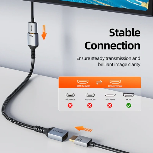 Удлинительный кабель CABLETIME CH18E (CT-HDFF8K-AG0.5) 0.5м HDMI 8K60Hz фото 6