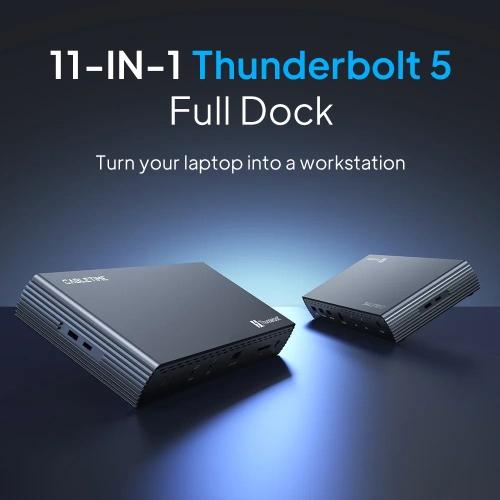 Док-станция CABLETIME TB51G (CT-TB511-AG) 11-в-1 Thunderbolt 5 - Space Grey фото 2 Док-станция CABLETIME TB51G (CT-TB511-AG) 11-в-1 Thunderbolt 5 - Space Grey фото 2