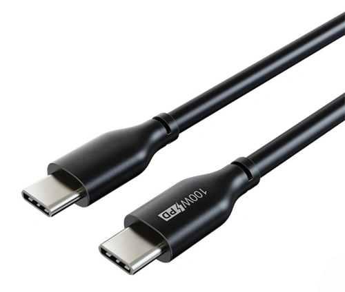 Кабель ПВХ USB-C CABLETIME CU02E (CT-CM100-PB0.5) USB2.0, черный, 100 Вт/5 А Кабель ПВХ USB-C CABLETIME CU02E (CT-CM100-PB0.5) USB2.0, черный, 100 Вт/5 А
