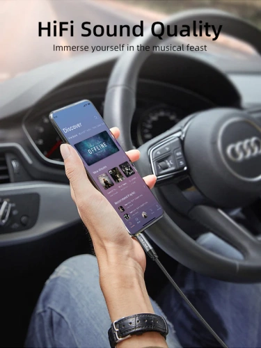 Аудиокабель CABLETIME CF10H (CT-AV311-P11GN-SG1) AUX стерео 3,5 мм (1/8") медный, черный ПВХ нейлоновый фото 2 Аудиокабель CABLETIME CF10H (CT-AV311-P11GN-SG1) AUX стерео 3,5 мм (1/8") медный, черный ПВХ нейлоновый фото 2