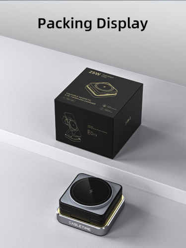 Беспроводное зарядное устройство CABLETIME CE12B (CT-WPG01-PG) 3-в-1 фото 22